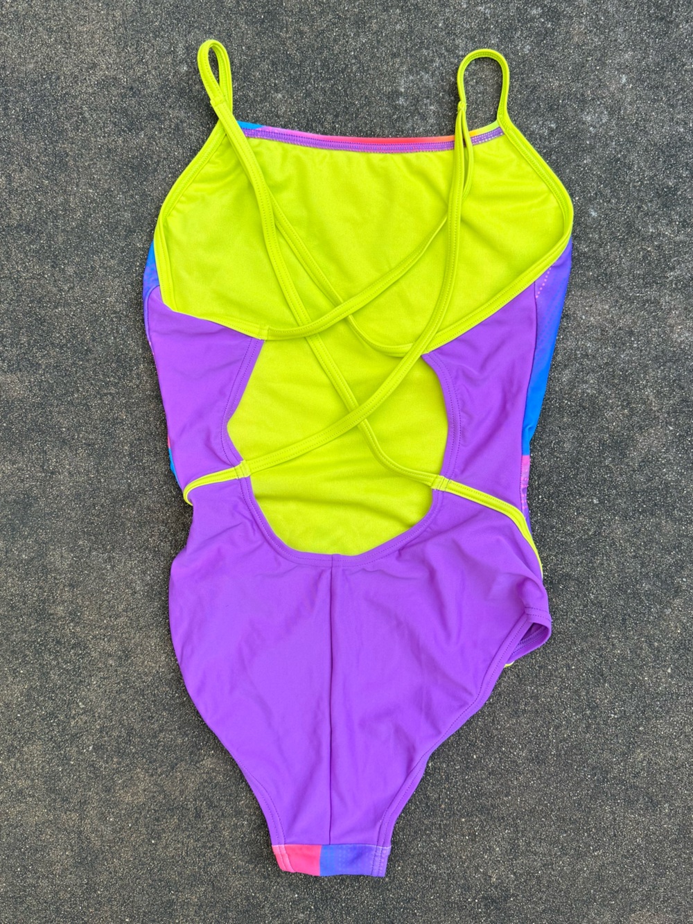 Arena Neon Multi-Color One-Piece Swimsuit for Women - Picture 3 of 5